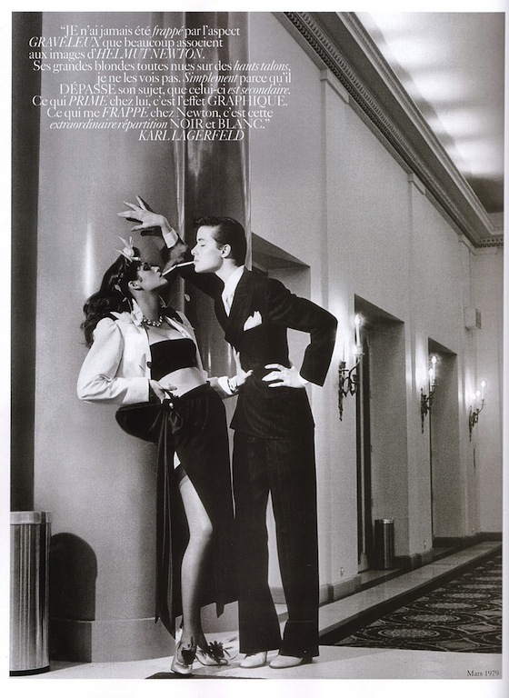 helmut newton ysl