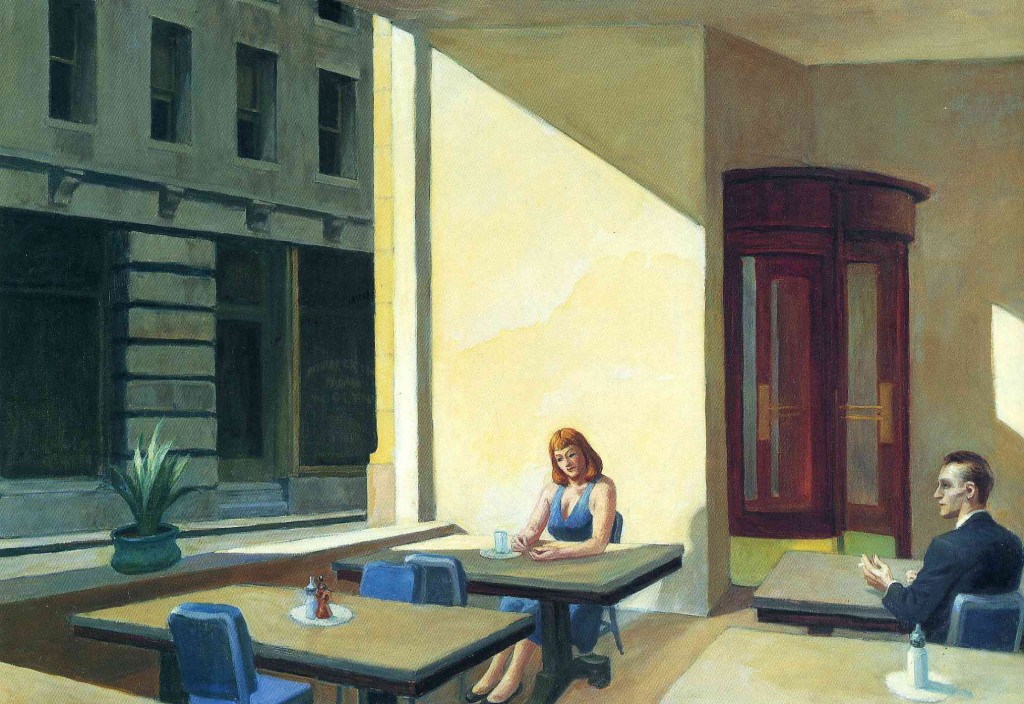 "Sunlights in cafeteria", Edward Hopper