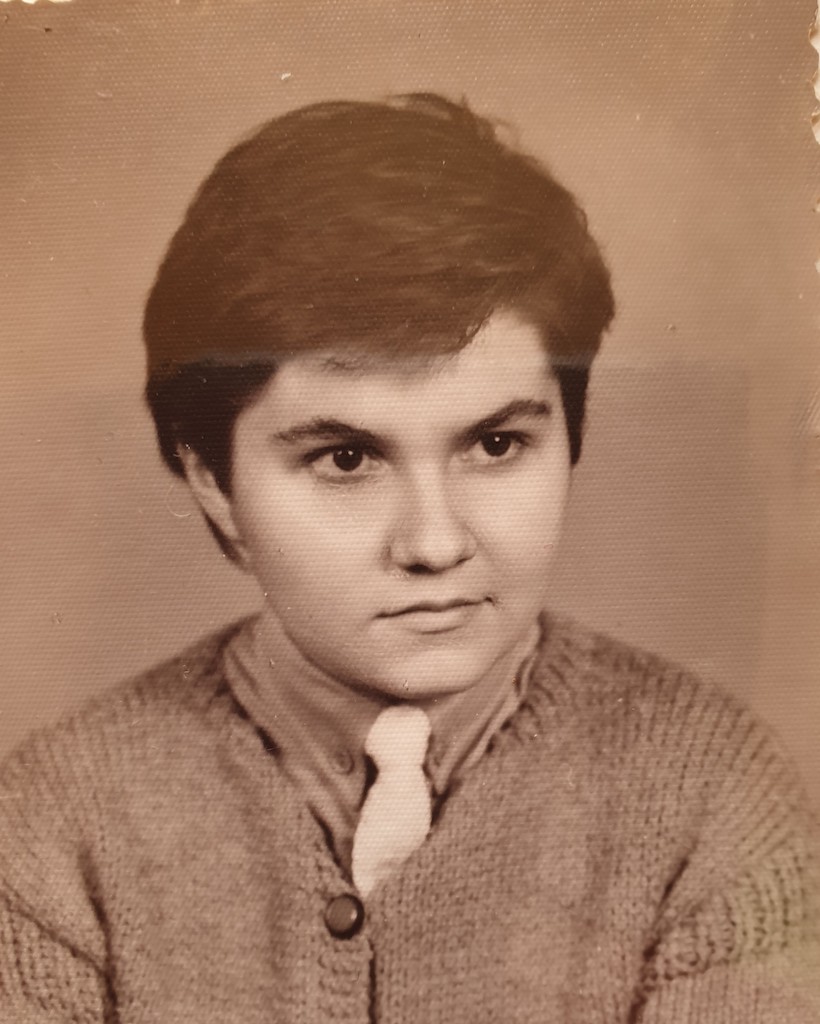 Cristina Saracu in 1986, final de liceu